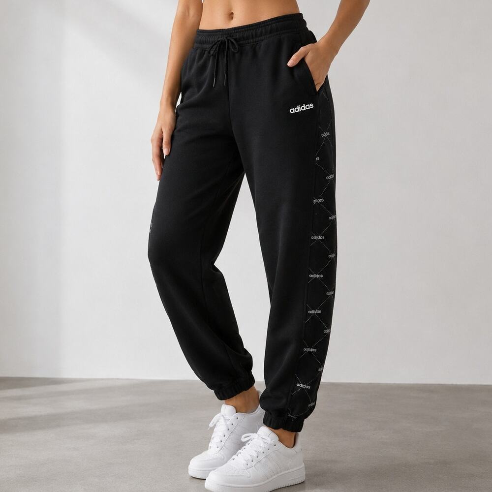 Adidas EI6262 Womens M Core Favorites Track Pants Black Performance 34x27.5